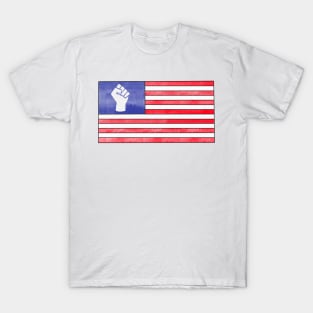 Black Lives Matter American Flag T-Shirt